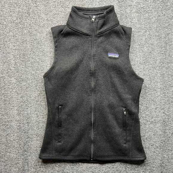 Patagonia Jackets & Blazers - Patagonia Better Sweater Vest Womens XS Black Full Zip Fleece STY25886 FA16